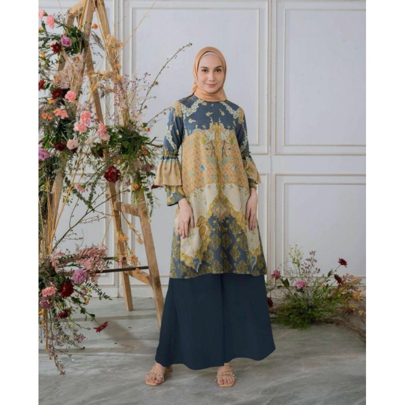 kirana tunic navy by geulis