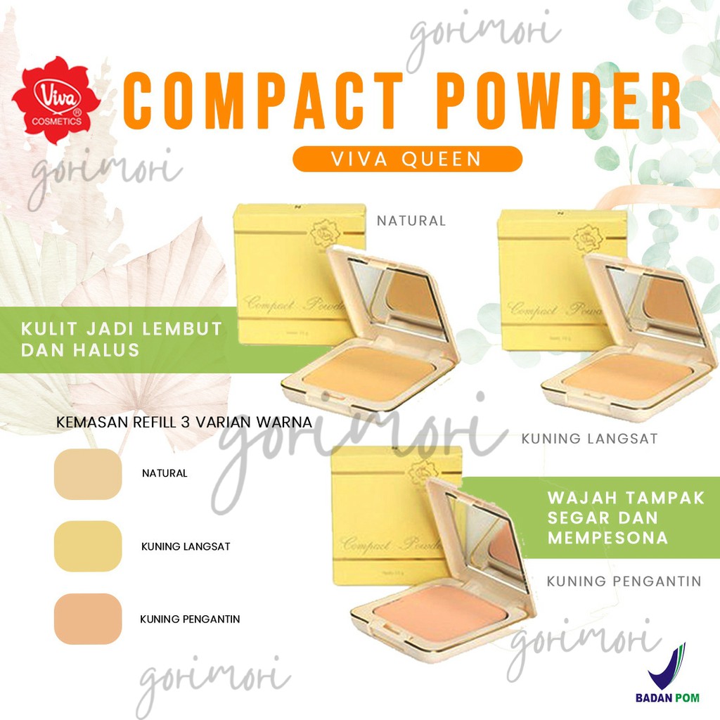 [𝙂𝙊𝙍𝙄𝙈𝙊𝙍𝙄] VIVA QUEEN COMPACT POWDER FULL/REFILL VIVA QUEEN COMPACT POWDER