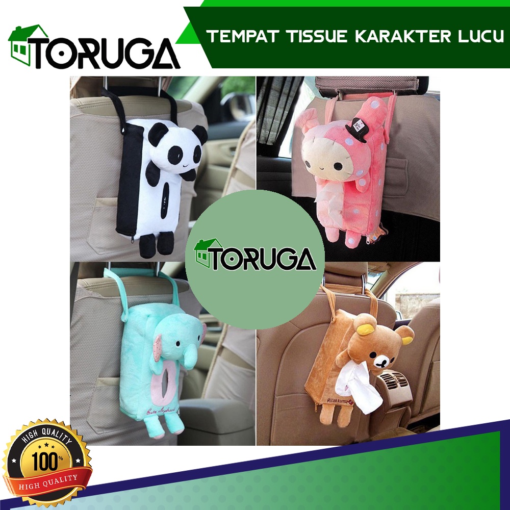 Tempat Tisu Tissue Mobil Karakter Panda Gantung Jok Kursi Belakang