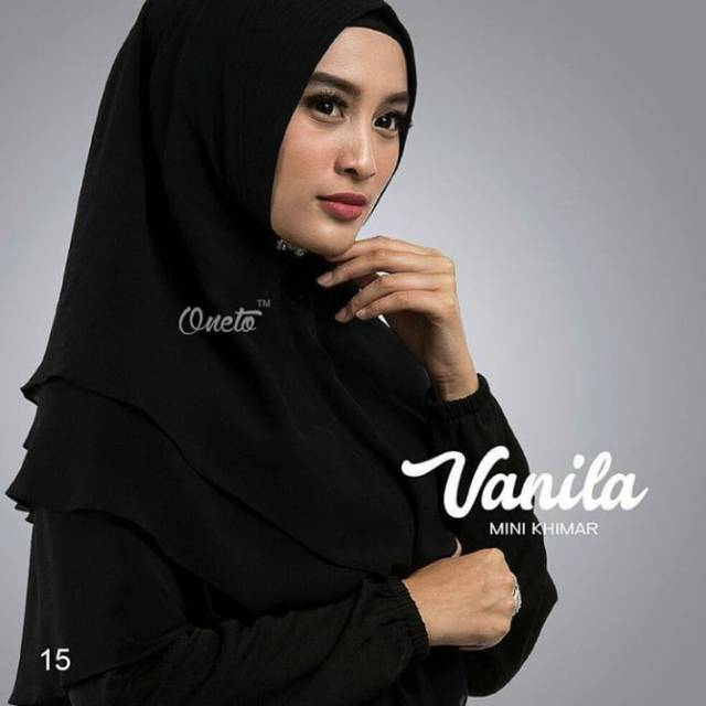 Hijab khimar vanila by oneto ori termurah