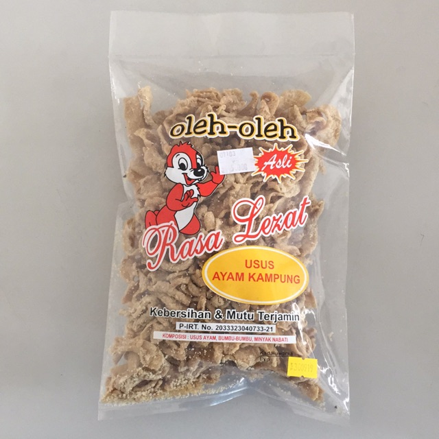 

keripik usus ayam kampung