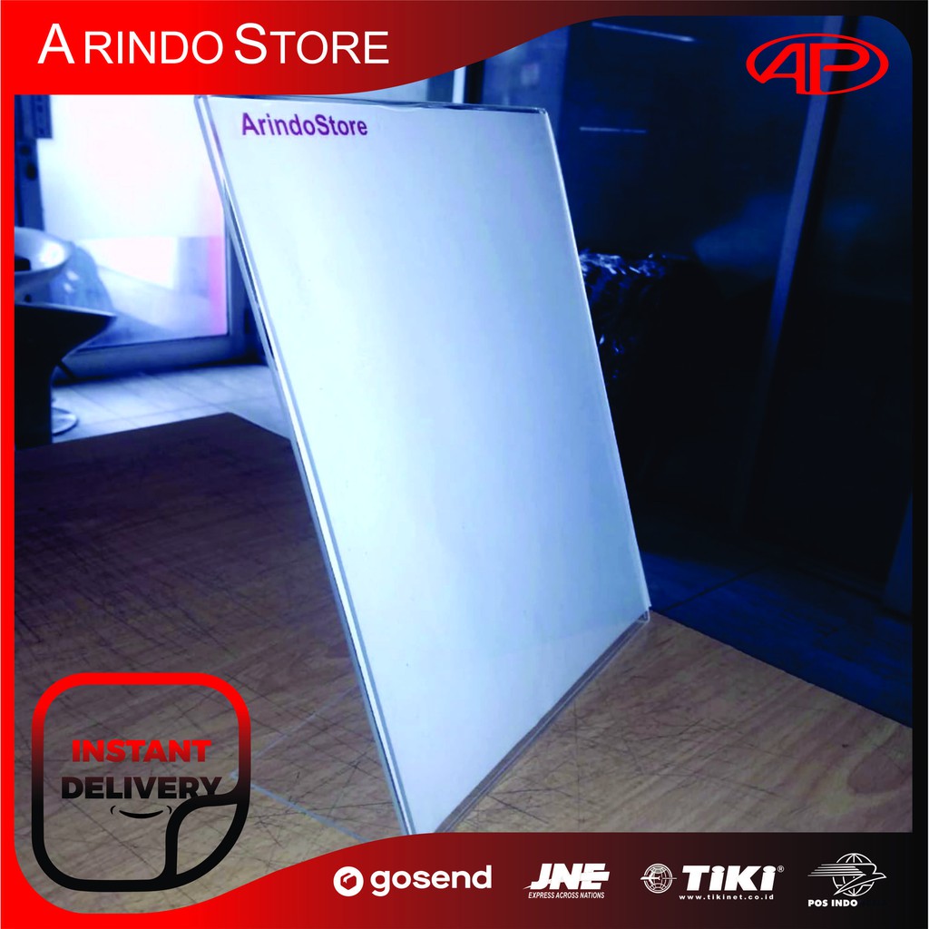 

TEMPAT BROSUR / TENT HOLDER / TENT CARD AKRILIK DISPLAY 2 SISI A4 L