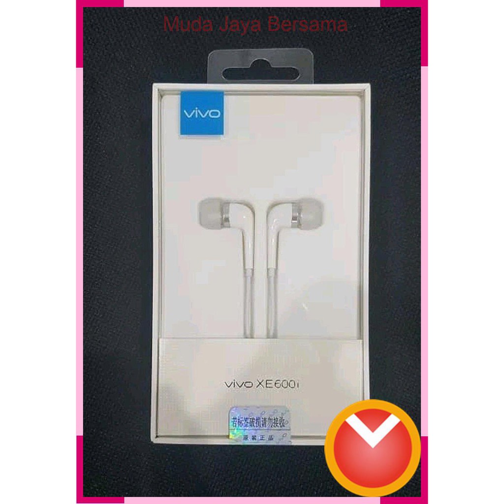 HEADSET EARPHONE VIVO XE600i ORIGINAL VIVO Y21 Y31 Y51 Y65 Y69 ORIGINAL HANDSFREE