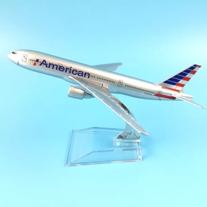 Super Promo! MINIATUR DIECAST PESAWAT AMERICAN AIRLINES PAJANGAN HIASAN PESAWAT Murah!