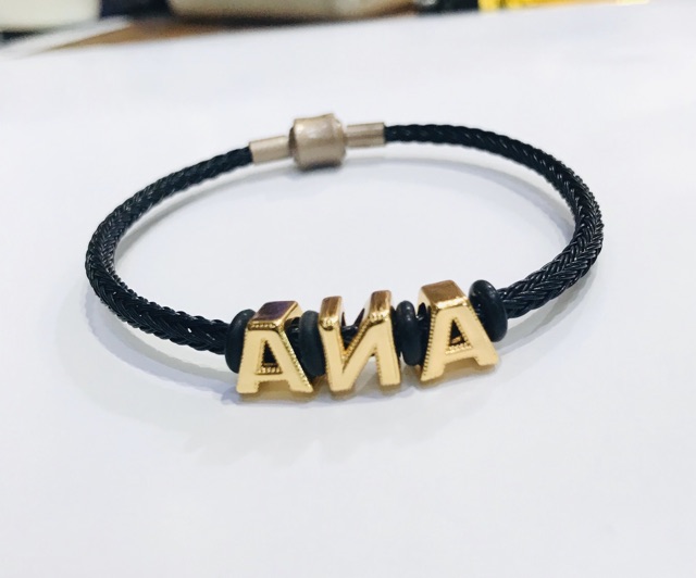 Gelang tangan wanita gelang kawat anti air gelang water prof gelang nama gelang huruf