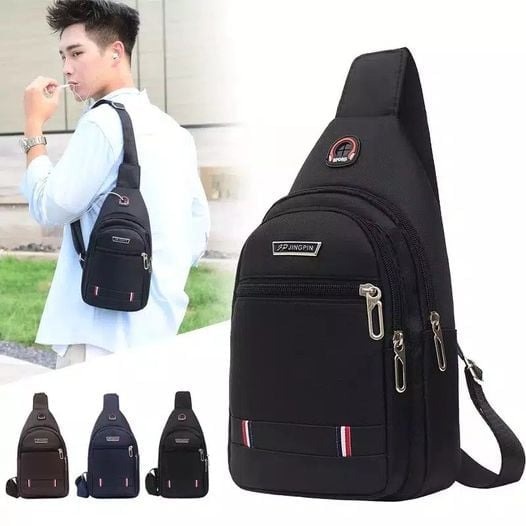 Charyatink KEVIN - Tas Trendy Tas Selempang Travel USB Port Crossbody Bags Tas Punggung Tas Dada Versi Terbaru terkeren