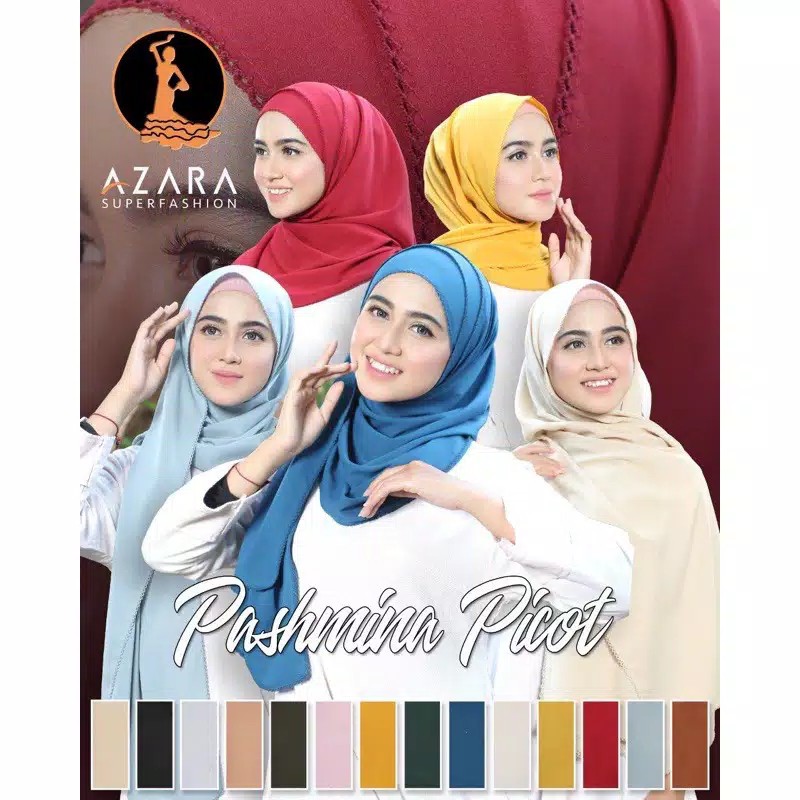 Termurah Pashmina Diamond Lace Picot  / Pasmina Crochet / Pasmina Lace Azara-Min order 500 pcs