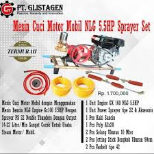 PAKET !! Cuci Motor Mobil Bensin SET NLG 5.5HP Sprayer Set