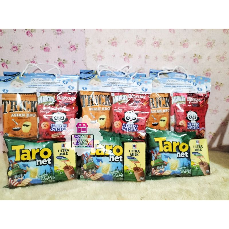 Snack Ulang Tahun / Bingkisan Snack Label / Snack Ultah Anak / Paket ulangg Tahun Anak Murah / Paket 10.000/ custome hangtag label