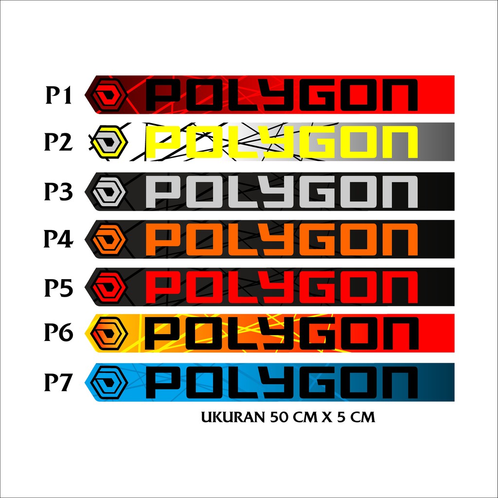 Decal Frame Bawah Polygon Stiker Ctrada Premier  Sisikiu Casacade  Downtube