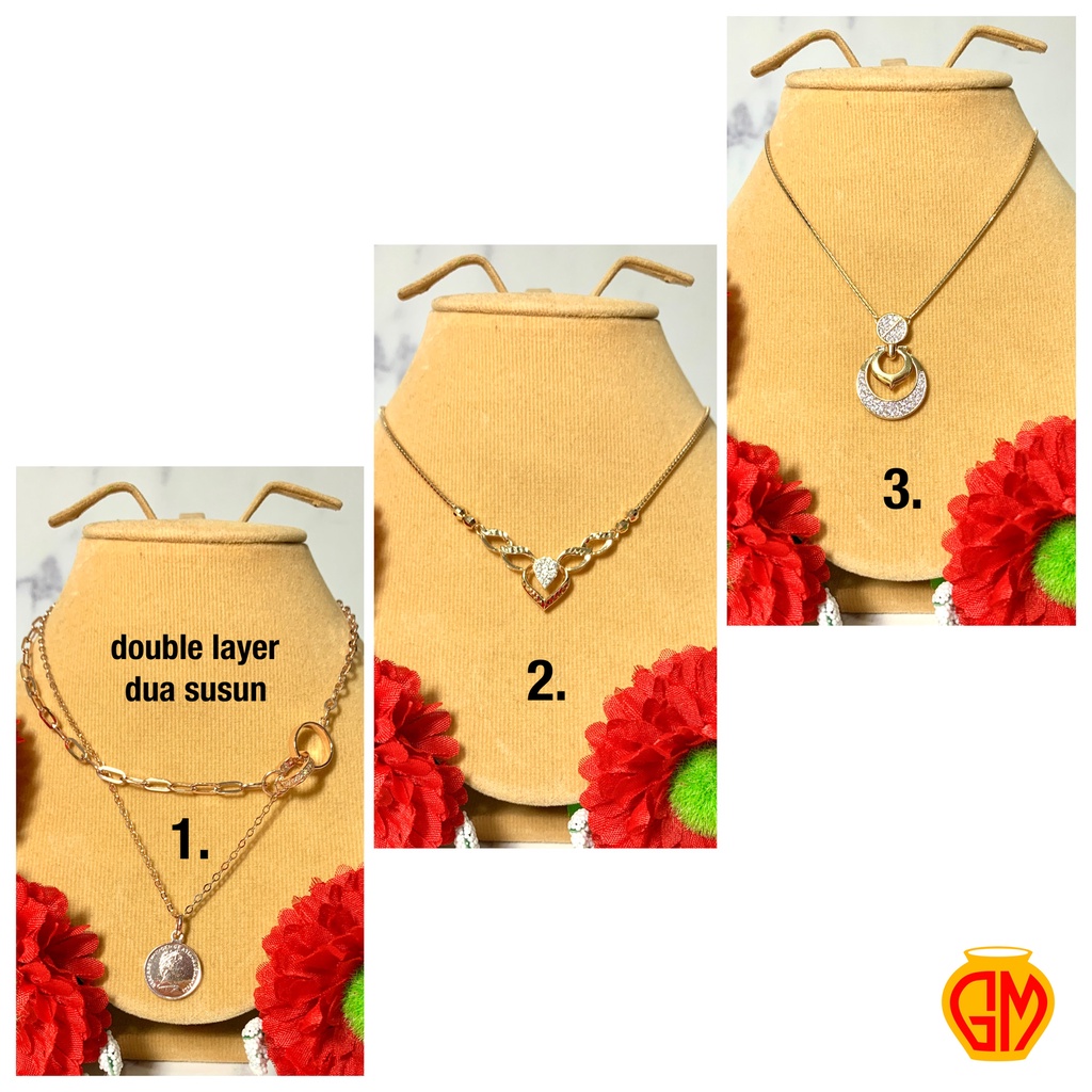 Kalung Rantai Santa 750 17K Emas