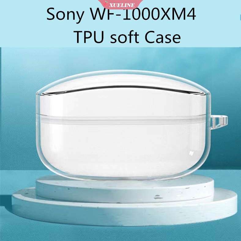 Case Pelindung Bahan Silikon TPU Dengan Carabiner Untuk SONY WF1000XM4