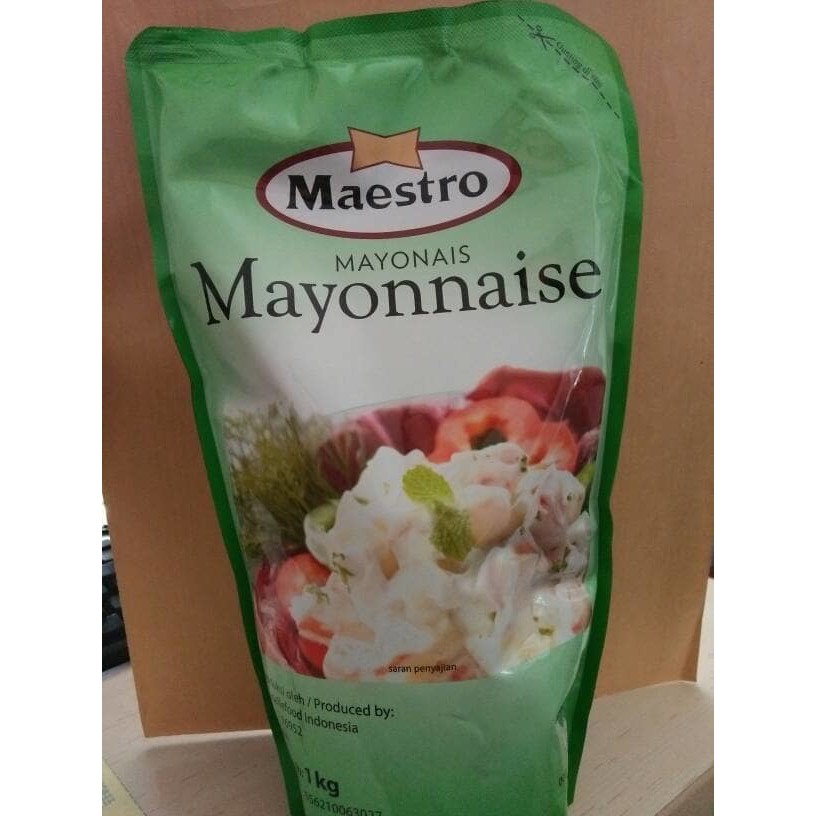 

MAESTRO MAYONAIS ORIGINAL 1KG KEMASAN STANDING POUCH, ENAK, HALAL