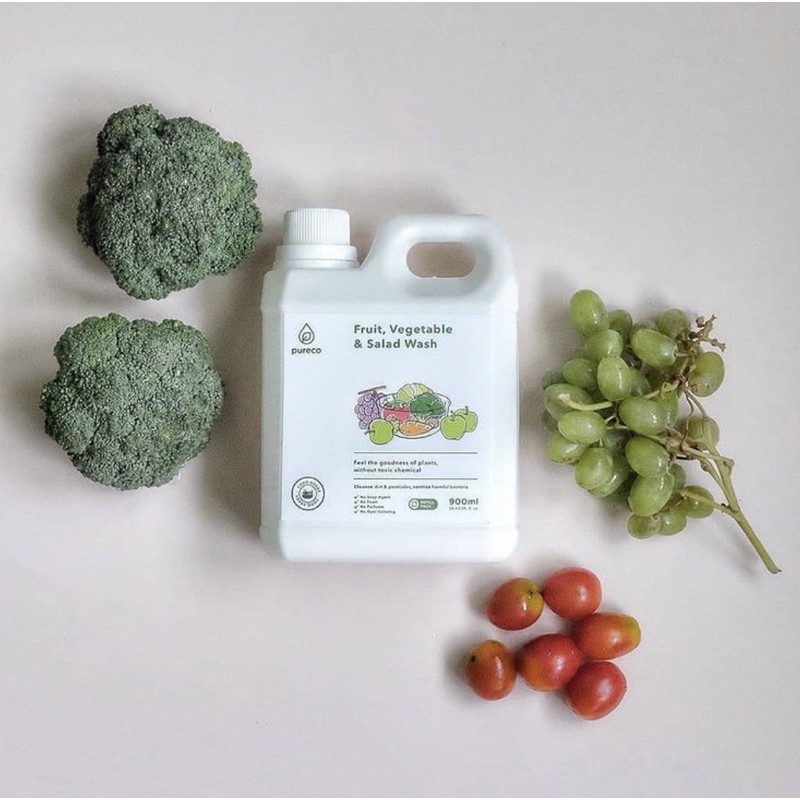 Pureco Refill Fruit, Vegetable &amp; Salad Wash 900ml