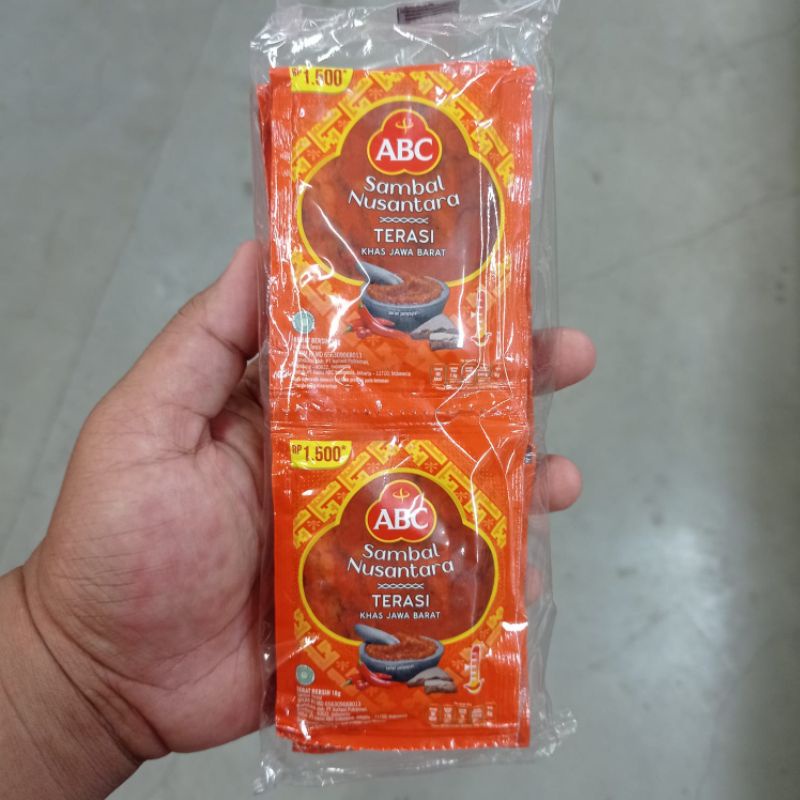 

ABC Sambal Nusantara Terasi Khas Jawa Barat 18gr isi 10 sachet