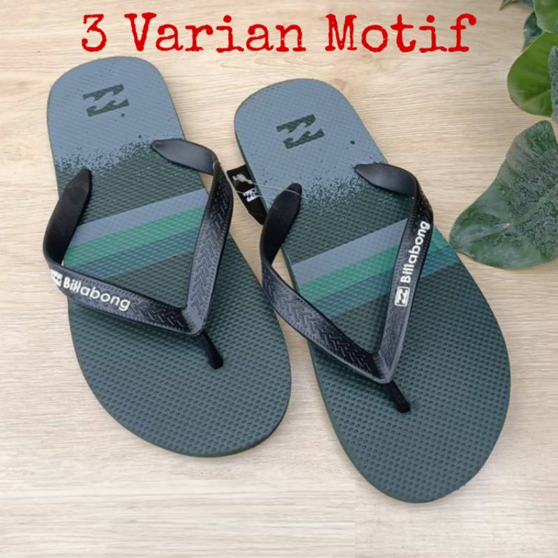 Billabong Sandal Jepit Pria Cowok Distro Sendal Japit Tali Karet Laki Bilabong Laki-laki Spon Spons Premium Murah