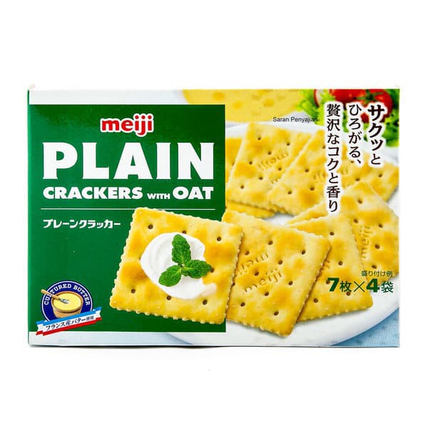 

Meiji Plain Crackers with Oat 104 g