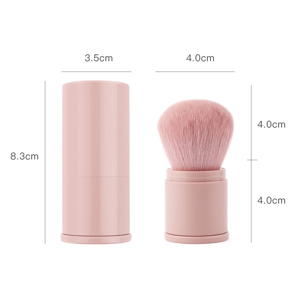 Kuas makeup Soft powder blusher brush Alat makeup Teleskopik