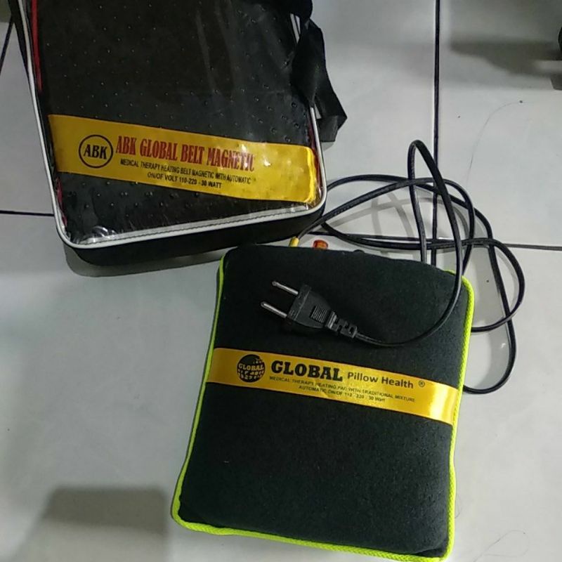 Preloved ABK Global Belt Health | Global Pillow Health therapy bantal pemanas terapi kesehatan