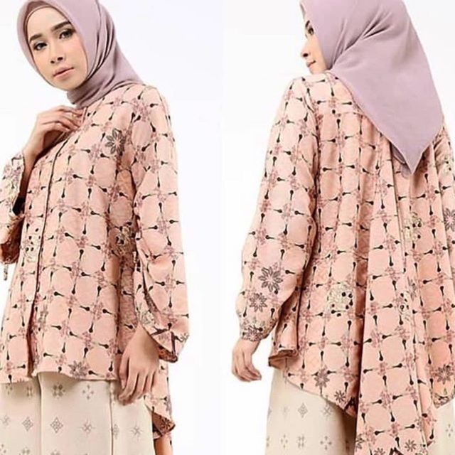 kuranji top salmon ria miranda riamiranda preloved ahana cikumbang hanami kaguya oliver rancak scarf