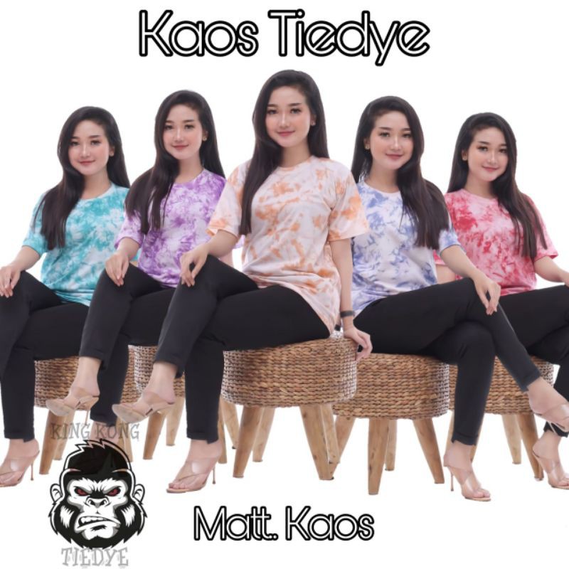 KAOS TIEDYE WANITA M L XL/ T-SHIRT PELANGI KEKINIAN/ BAJU FASHION PEREMPUAN UNISEX BALI TERMURAH