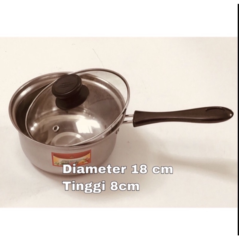 Panci susu/panci gagang stainless 18cm