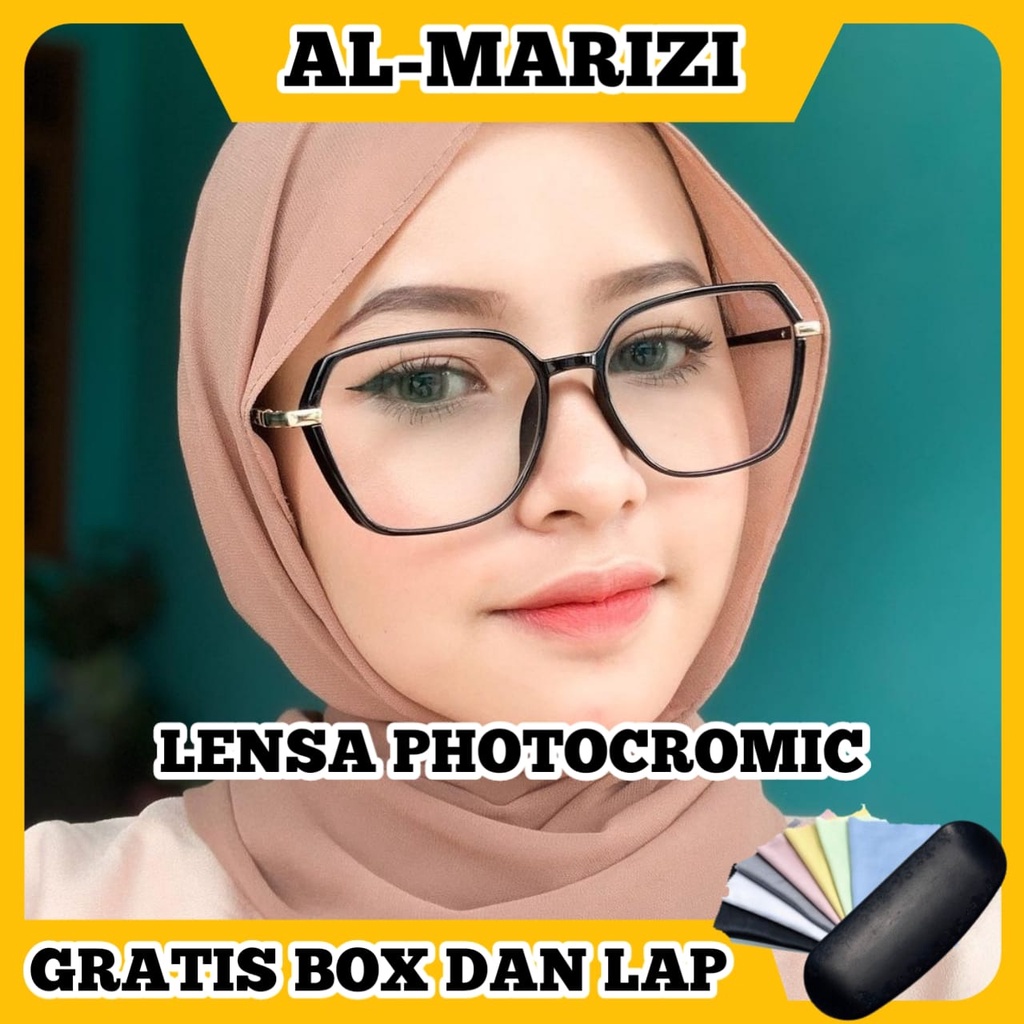 TERMURAH - KACAMATA LENSA PHOTOCROMIC BERUBAH WARNA - KACAMATA ANTIRADIASI/BLUERAY UNISEX