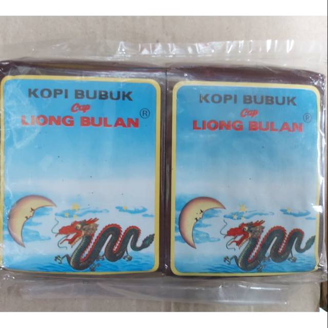 Kopi Liong Bulan tanpa gula - kantong DAPAT 2 PAK @ 200 g