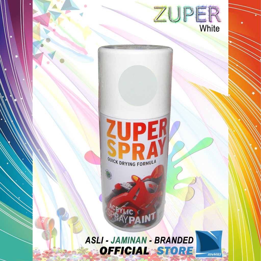 Cat Semprot Warna Putih 150 ~ 300cc / White Spray Paint ZUPER