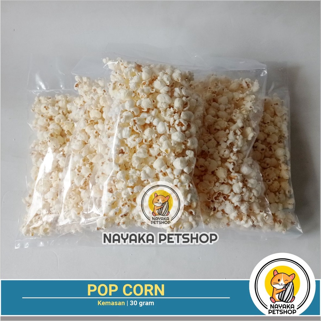 Popcorn Hamster 30 gr Pakan Makanan Snack Cemilan Jagung Berondong Extra Food