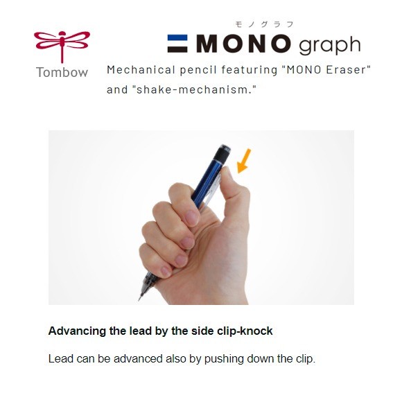 

Kusus Hari Ini Tombow Mono Graph Mechanical Pensil / Pensil Mekanik Pastel 0.5Mm Gilaa!!!