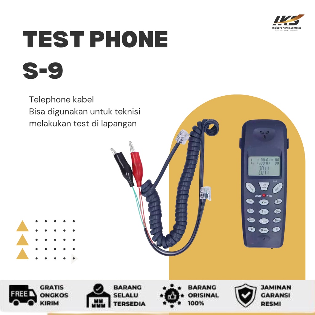 Testphone / Test Phone Pesawat Test Telephone Kabel