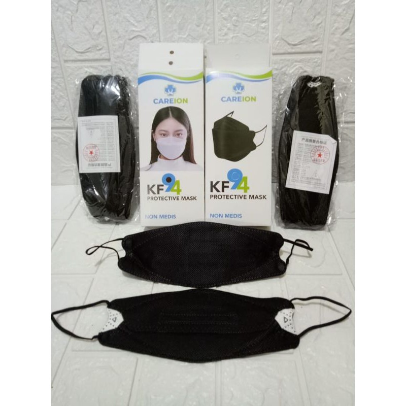 KF94 MASKER CAREION ISI 10PCS / BOX HITAM