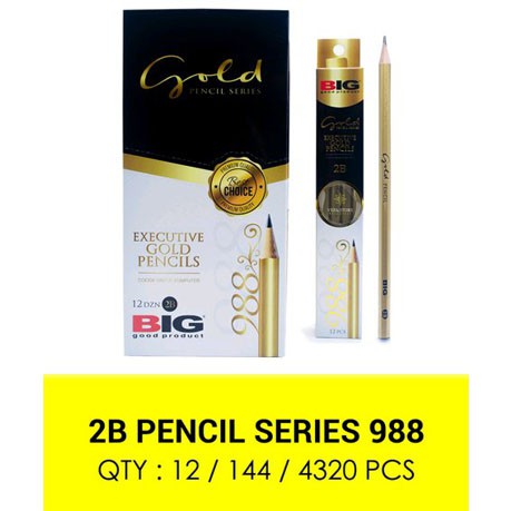 

(MURAH) Pensil | Pencil Big Gold Series 988 Satuan