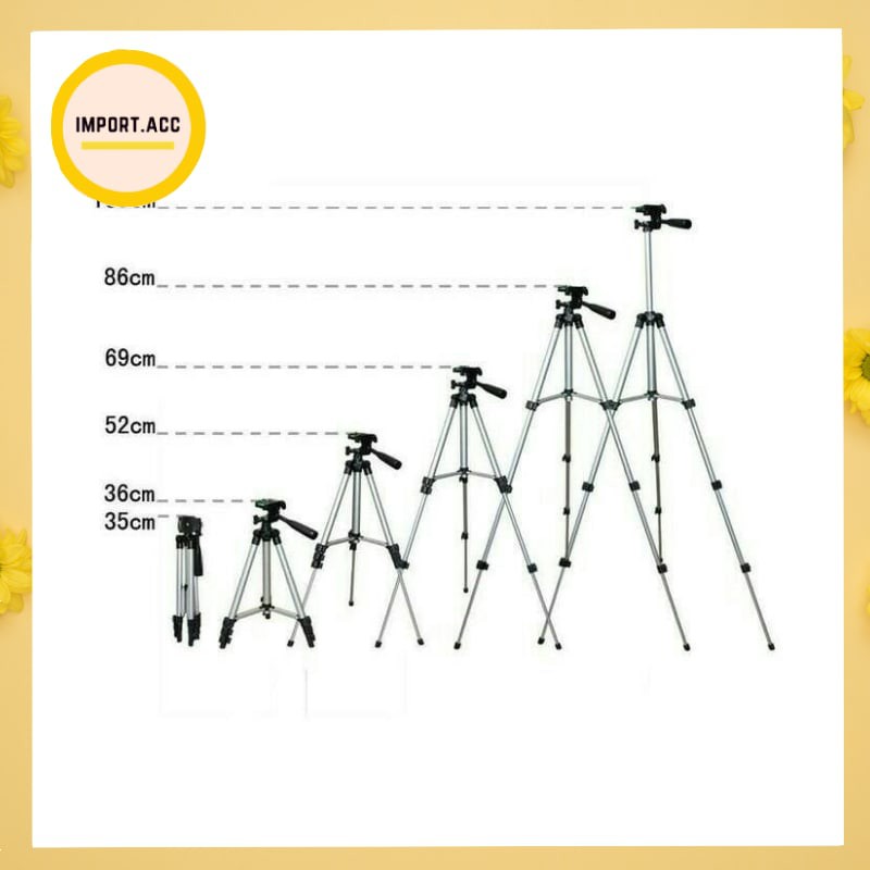 TRIPOD 1METER KT-3110A / TRIPOD 3120 Holder Kamera / Kaki Tripot Foto Camera / TRIPOD STABLILLIZER