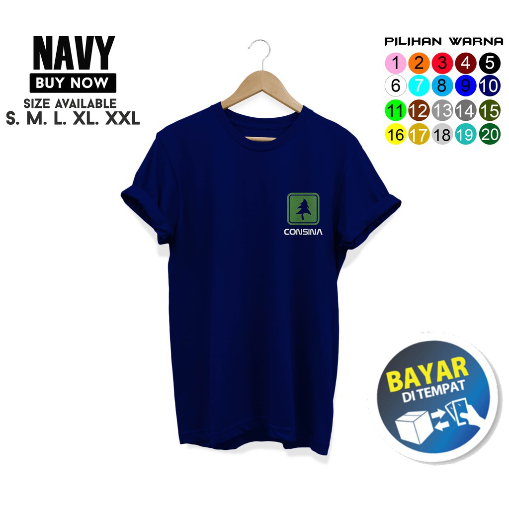 T-SHIRT BAJU KAOS DISTRO OUTDOOR CONSINA LOGO COTTON COMBED 30S