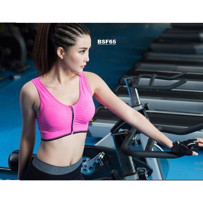 Sport Bra Resleting Depan / Zipper BSF