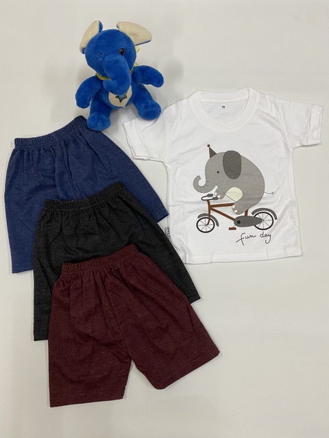 SETELAN ANAK KATUN UNISEX ELEPHANT KATUN ANAK TERBARU