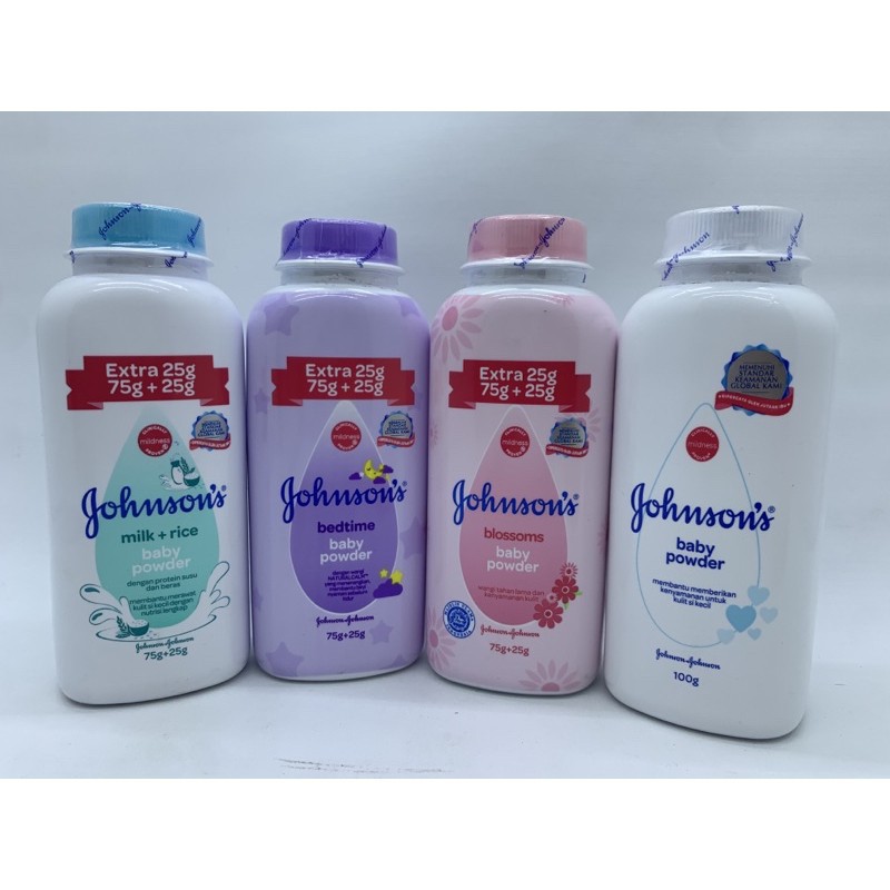 Johnson Baby Powder Extra Fill 75gr+25gr / 100gr / Bedak Tabur Bayi / Bedak Johnsons