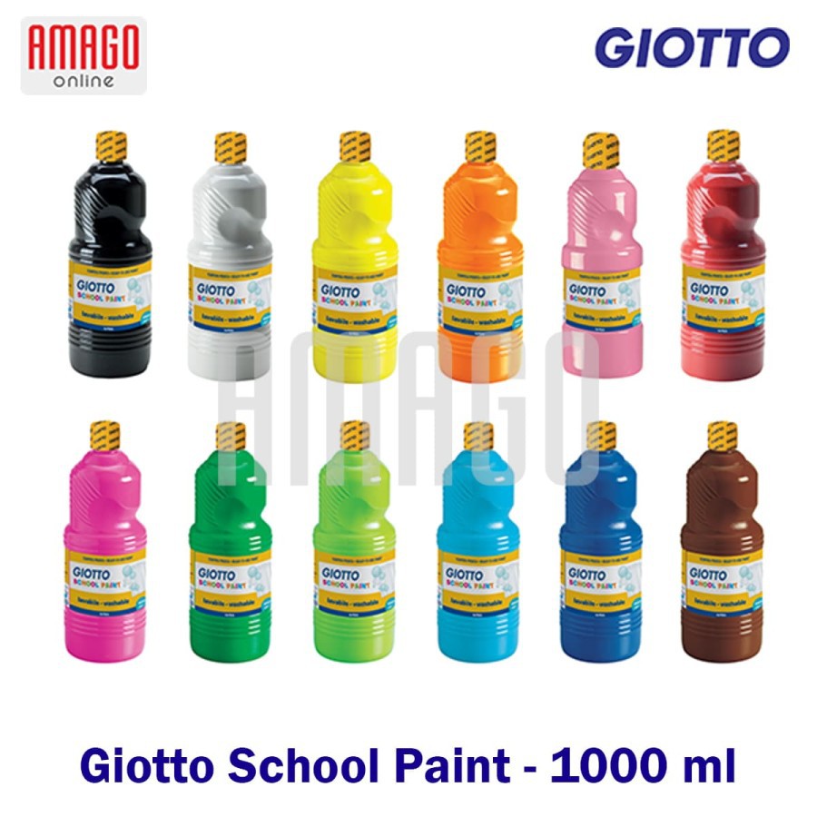 GIOTTO SCHOOL PAINT 1.000 ML - PAKET 6 BOTOL