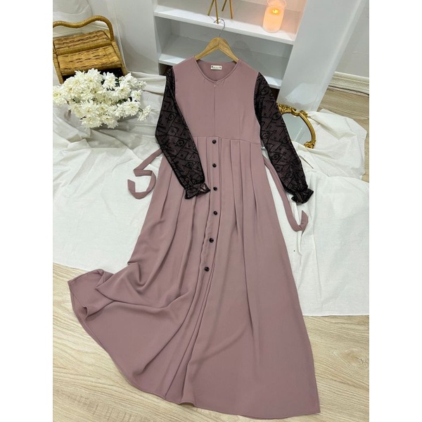 Aisyah Claudia Lace Dress by sabina hijab