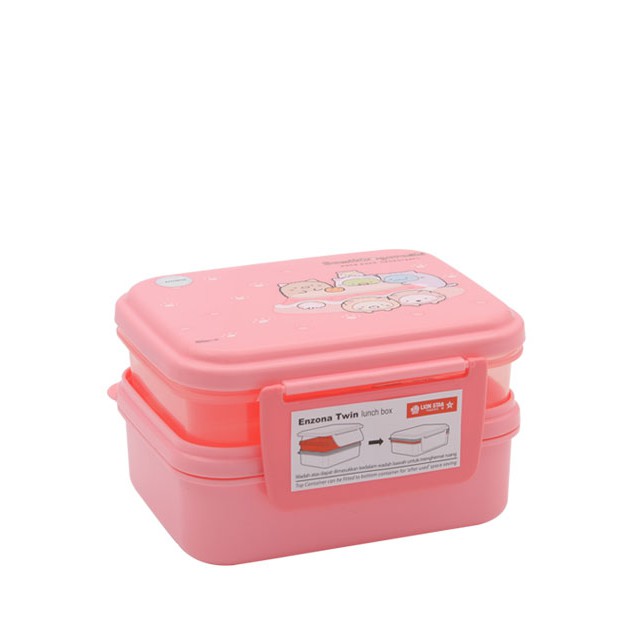 TEMPAT BEKAL SUSUN ENZONA TWIN LUNCH BOX LION STAR 030397