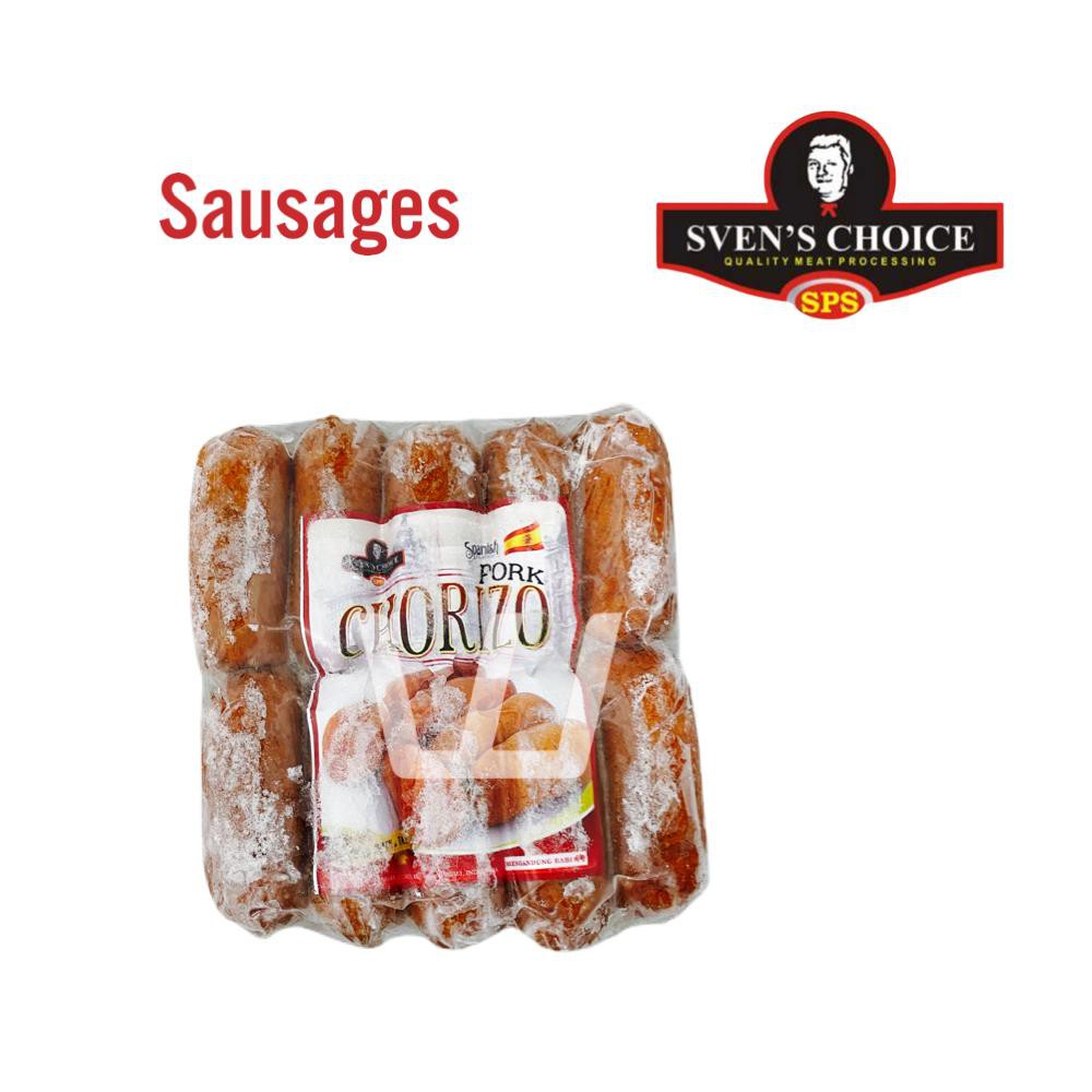 

Sosis babi sven's choice pork chorizo pork sausages 350g