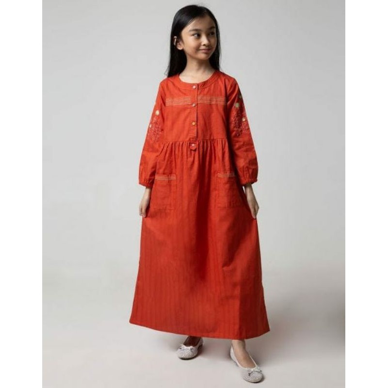 Kidz Too Gamis Sleeve Maxi Dress Anak Muslim