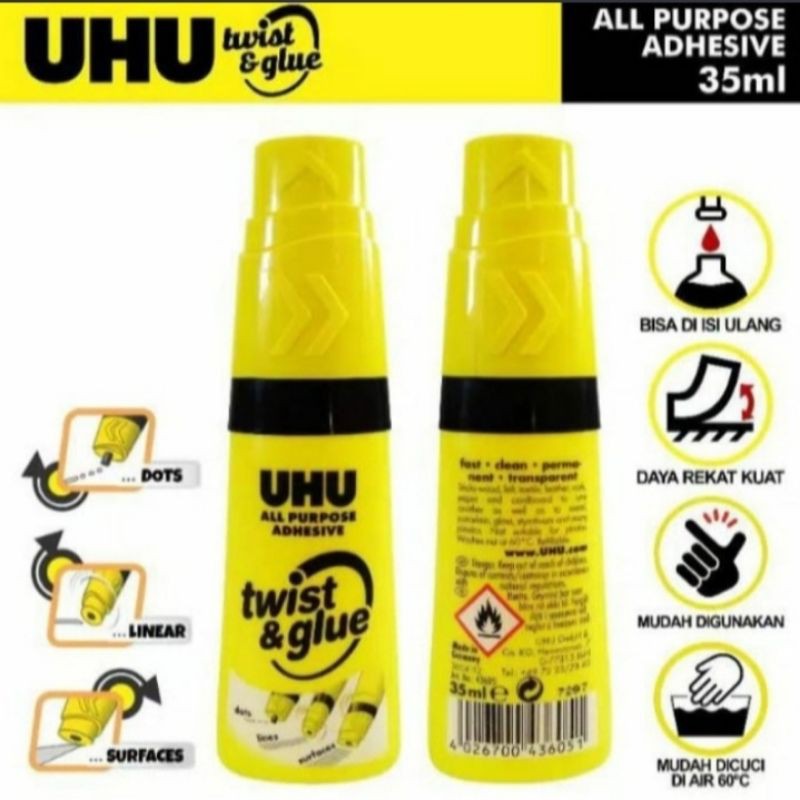 

Lem Uhu All Purpose Twist and Glue 35 ml