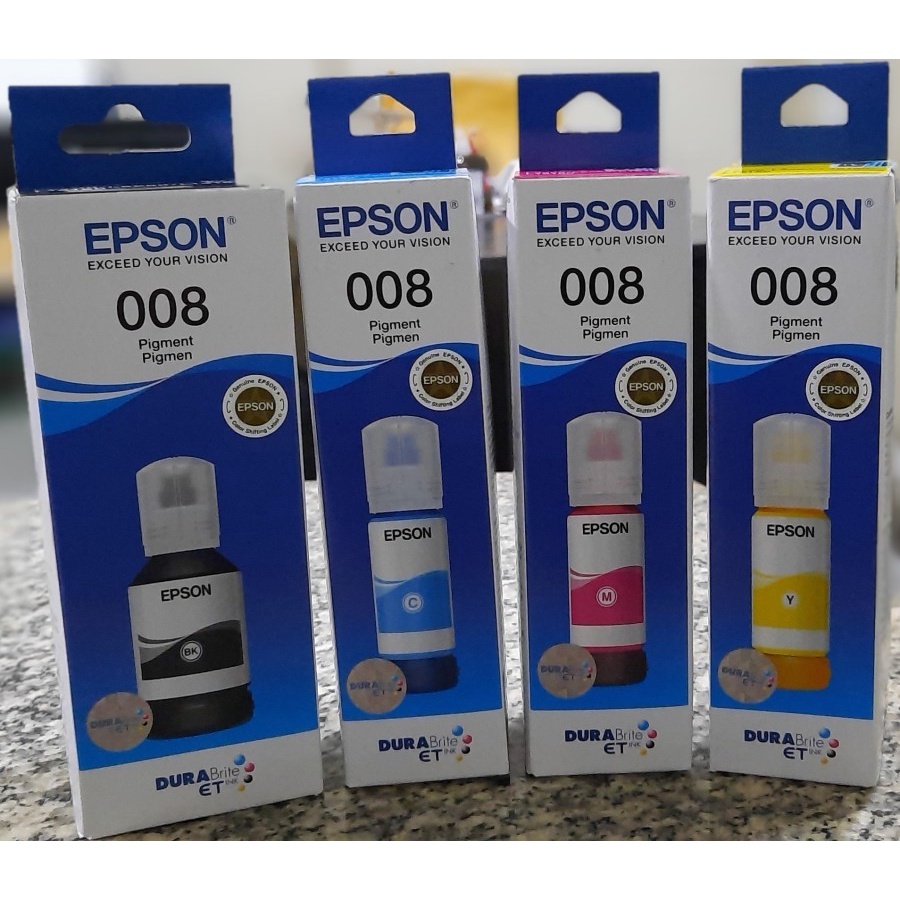 Tinta Epson 008 Black Colour Bundling 1 Set - Original Epson 4 TINTA