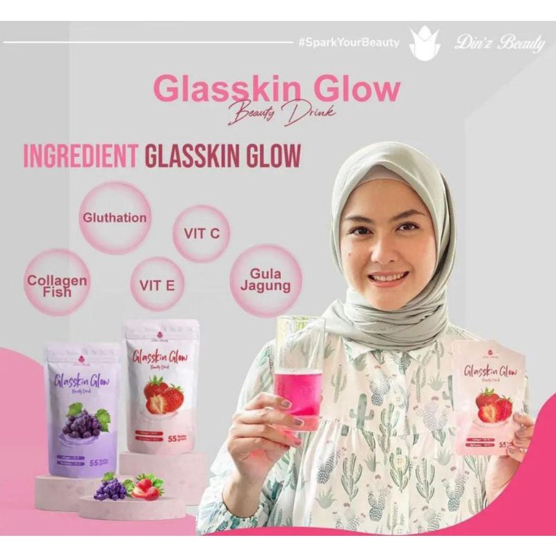 

Glasskin glow brauty drink by din'z beauty/pelangsing tubuh