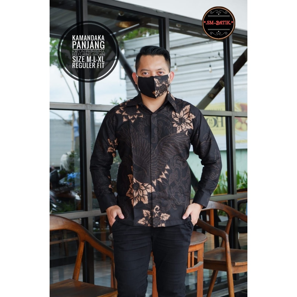 KAMANDAKA SM BATIKSOLOAMANAH KEMEJA BAJU BATIK PRIA SOLO LENGAN PANJANG PENDEK LAPIS FURING ATASAN BATIK PREMIUM MODERN KATUN HALUS PARANG KAWIBAWAN PERMANA MERAH BANGAU LEMON PANJI LESMONO NAVY GUNARDO BIMO IJO GUNAWAN GURDO IJO NAGA ABU BINTARA BRAMA