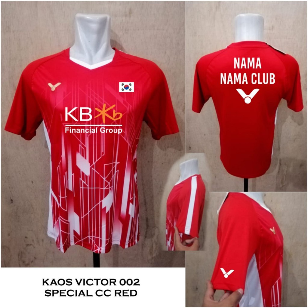 Baju badminton victor 002 SPECIAL CC kaos victor badminton import  Freeongkir