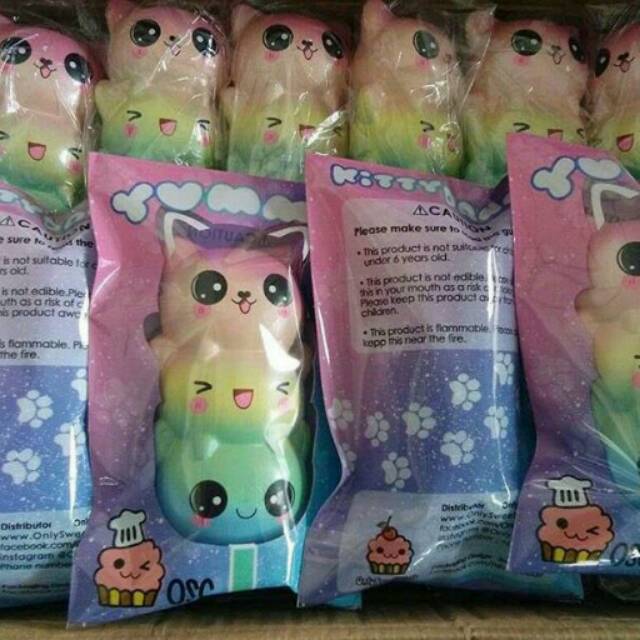 Squishy osc only sweet cafe dango danggo cat kucing sate
